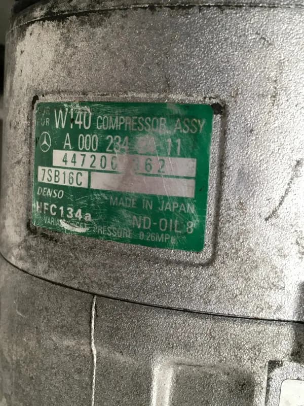 Compresor A/C Mercedes A0002342411 - Foto 6
