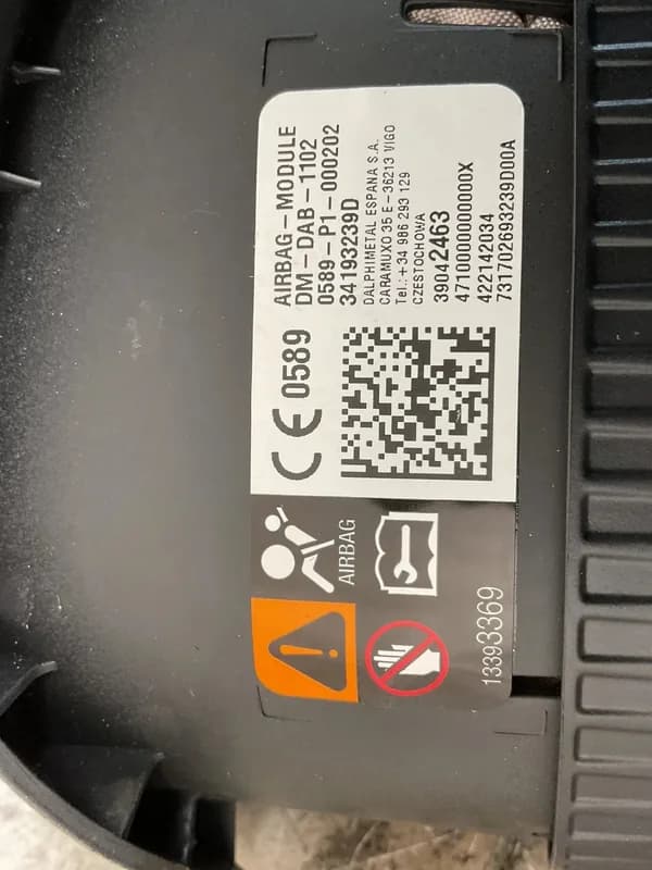 Airbag Volante Opel Astra 2015-2021 - Foto 6