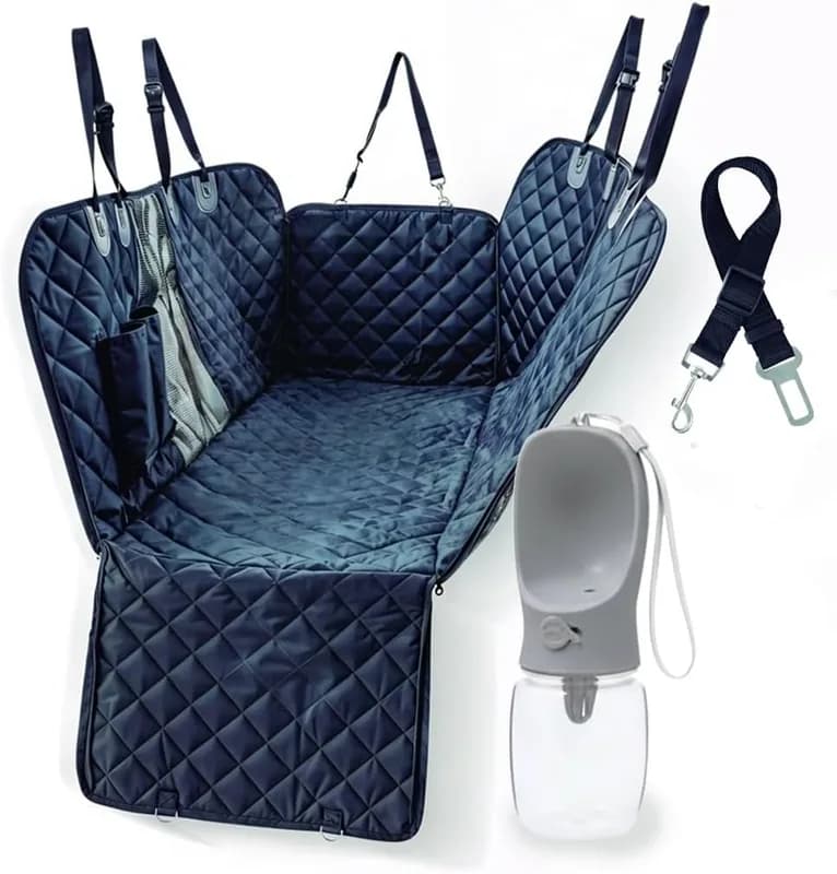 Funda Protectora IWOTTO para Coche – El Pack 3 en 1 Definitivo para Viajar con tu Perro - Foto 1