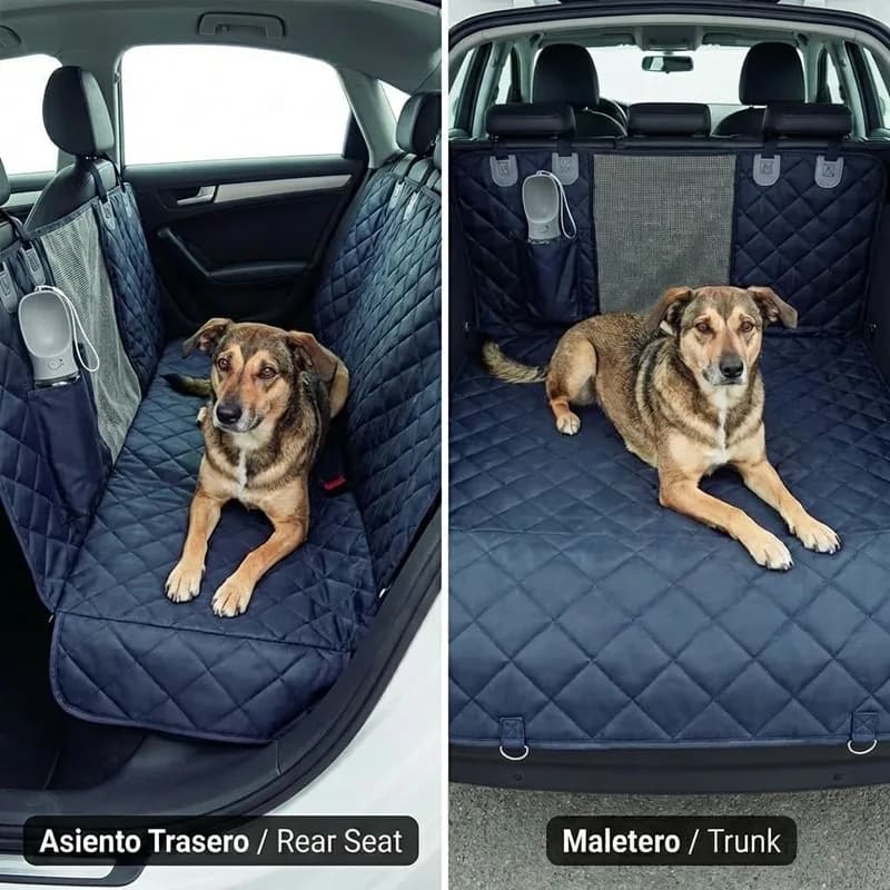 Funda Protectora IWOTTO para Coche – El Pack 3 en 1 Definitivo para Viajar con tu Perro - Foto 2