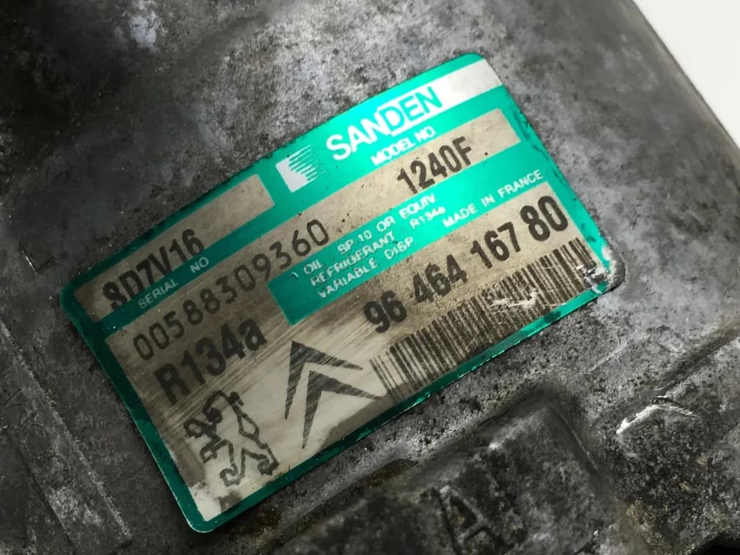Compresor A/C PSA/ VW 9646416780 - Foto 5