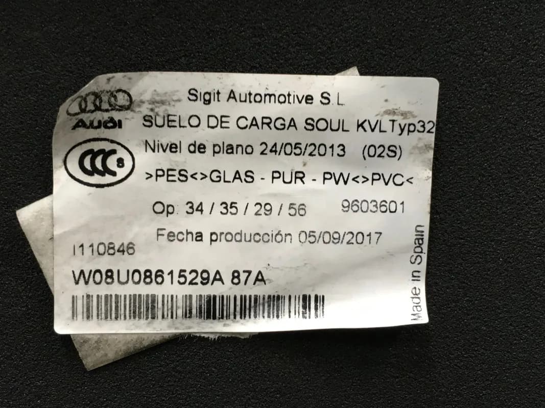 Suelo maletero Audi Q3 8U - Foto 4