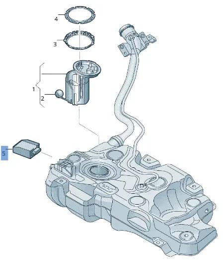 Modulo Bomba combustible VW 5Q0906093B - Foto 4