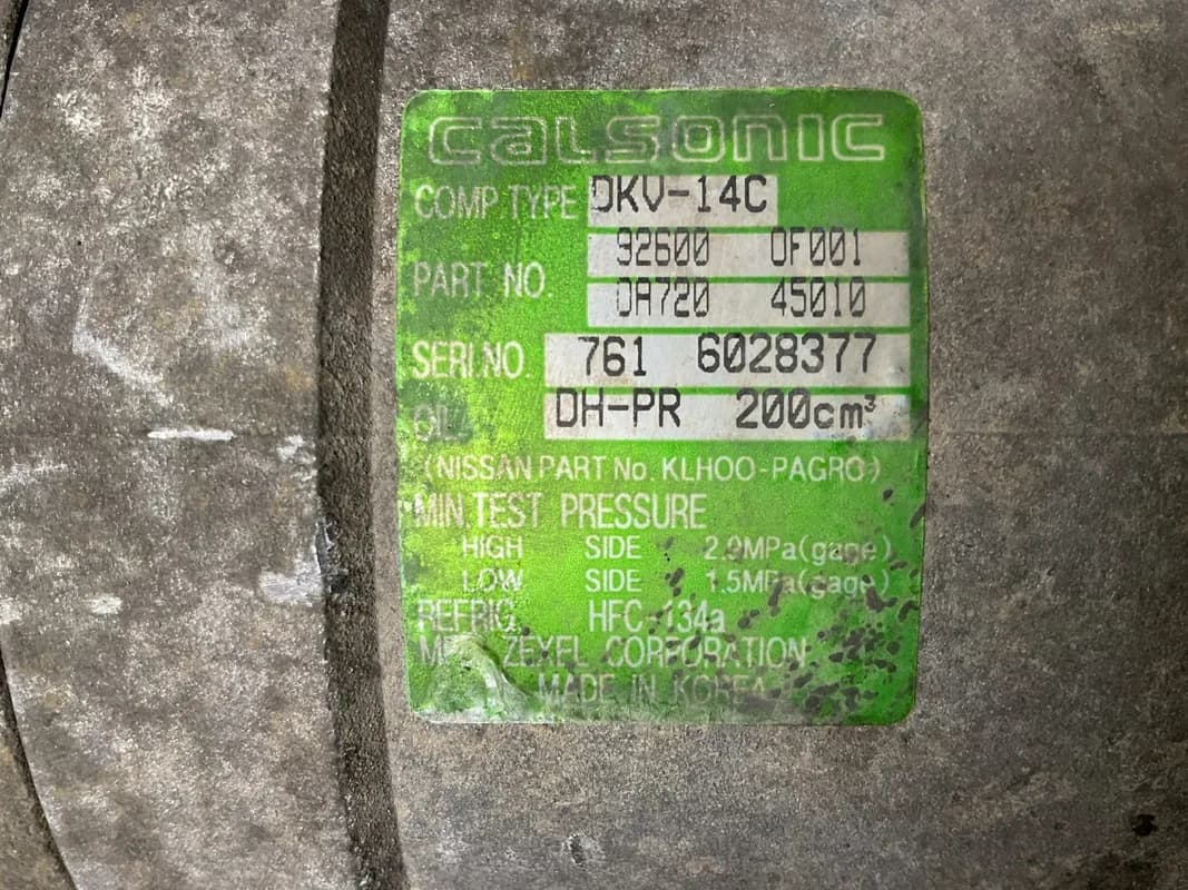 Compresor A/C Nissan Terrano 1993-2007 - Foto 5