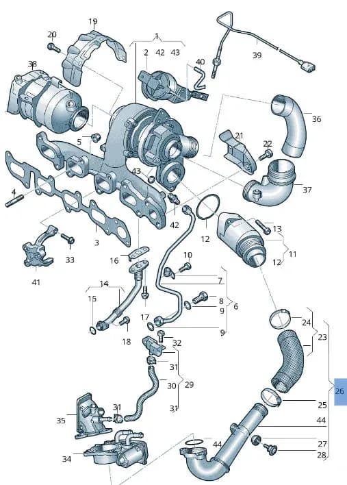 Tubo intercooler VW 04L145762AD - Foto 5