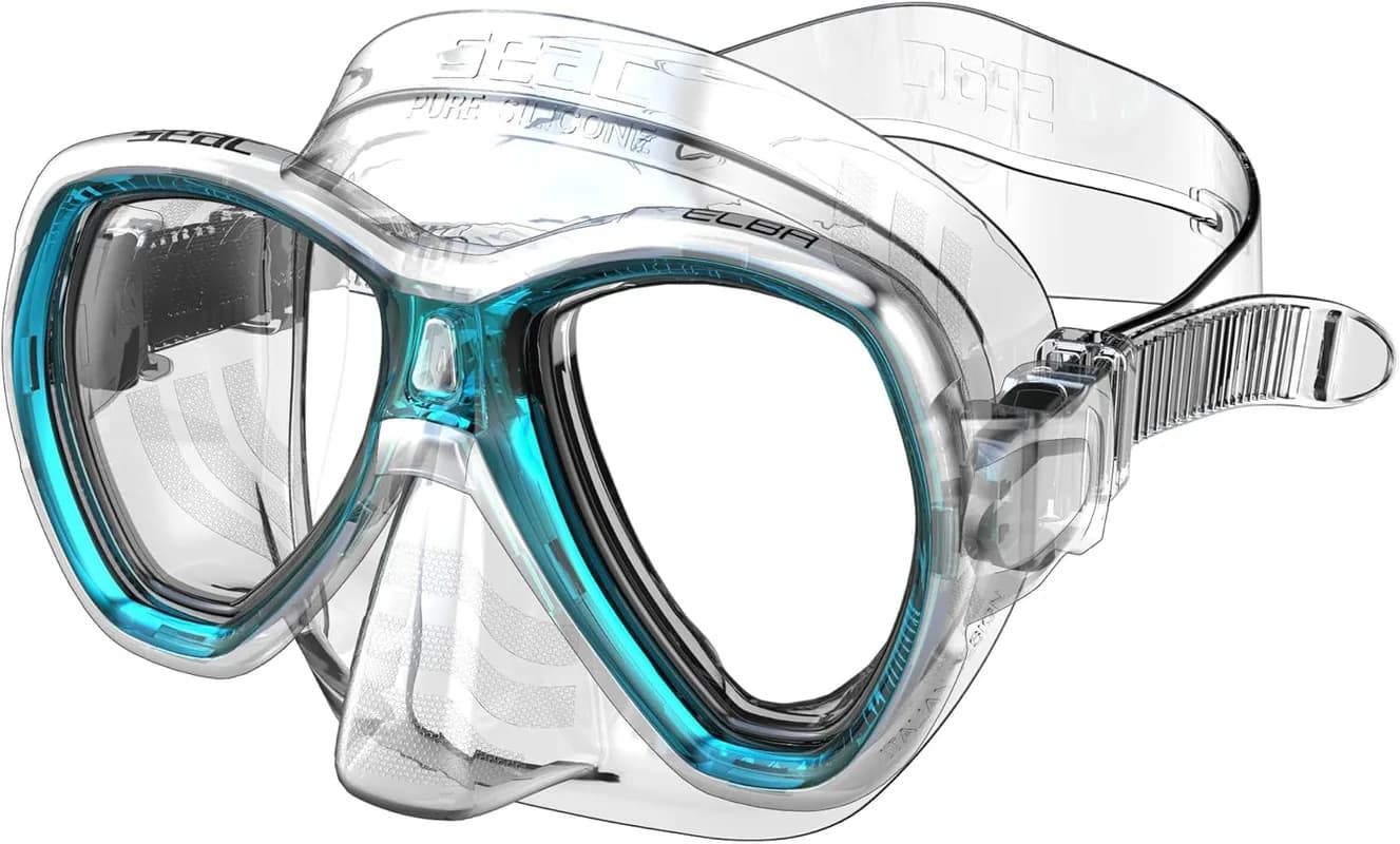 SEAC Set Tris: Aletas Ala + Máscara Elba + Tubo Tribe – Kit Premium de Snorkel y Buceo - Foto 4