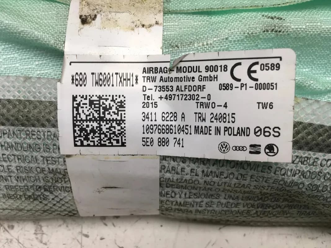 Cortina Airbag izq Skoda Octavia III 5E - Foto 3