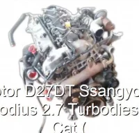 Motor D27DT Ssangyong Rodius 2.7 Turbodiesel Cat (
