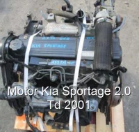 Motor Kia Sportage 2.0 Td 2001