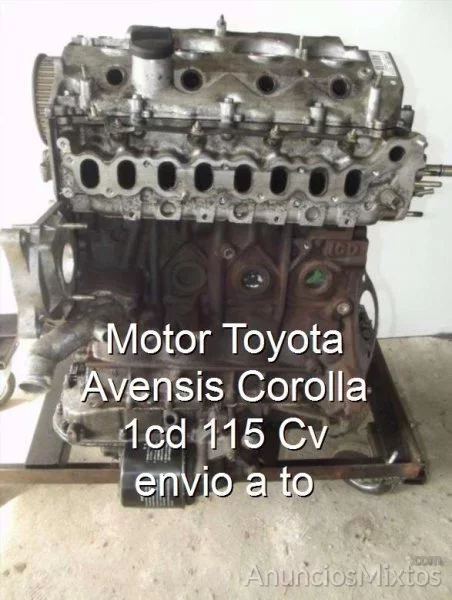 Motor Toyota Avensis Corolla 1cd 115 Cv envio a to