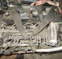 Motor 8HXDV4TD Citroen C2 1.4 Hdi (68 Cv)