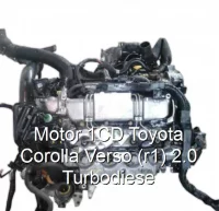 Motor 1CD Toyota Corolla Verso (r1) 2.0 Turbodiese