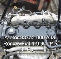 Motor 937a2.000 Alfa Romeo Fiat 1.9 Jtd 115 Cv