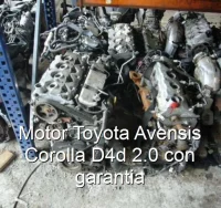 Motor Toyota Avensis Corolla D4d 2.0 con garantia