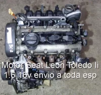 Motor Seat Leon Toledo Ii 1.6 16v envio a toda esp