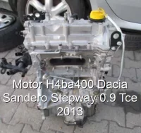 Motor H4ba400 Dacia Sandero Stepway 0.9 Tce 2013