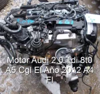 Motor Audi 2.0 Tdi 8t0 A5 Cgl El Año 2012 A4 Fl