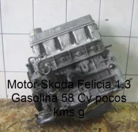 Motor Skoda Felicia 1.3 Gasolina 58 Cv pocos kms g