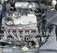 Motor 4g63 (dohc 16v) Mitsubishi Galant 97-02 2.0