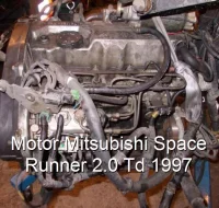 Motor Mitsubishi Space Runner 2.0 Td 1997