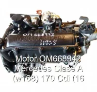 Motor OM668942 Mercedes Clase A (w168) 170 Cdi (16
