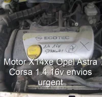 Motor X14xe Opel Astra Corsa 1.4 16v envios urgent