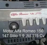 Motor Alfa Romeo 156 147 Stilo 1.9 Jtd 115 Cv