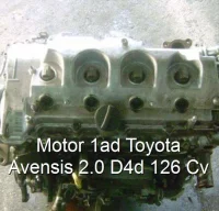 Motor 1ad Toyota Avensis 2.0 D4d 126 Cv