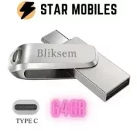 MEMORIA PENDRIVE 64GB Dual USB Tipo C ACERO OTG