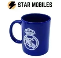 TAZA AZUL PORCELANA REAL MADRID PRODUCTO OFICIAL