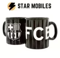 TAZA NEGRA FC BARCELONA PRODUCTO OFICIAL