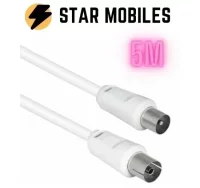 Cable Coaxial para antena de TV 75 Ohms 5 METROS