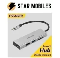 HUB ADAPTADOR 5 EN 1 USB C A USB HDMI MICRO SD TF