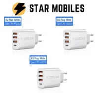 3 CARGADORES USB Y USB TIPO C CARGA RAPIDA 60W