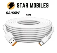 Cable de carga rápida USB tipo C 66W 12 METROS