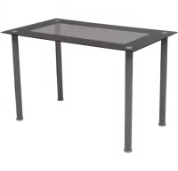 Conjunto de comedor de siete piezas negro