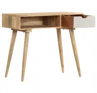 Mesa consola de madera maciza de mango 89x44x76 cm