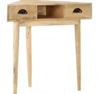 Mesa consola de madera maciza de mango 82x44x76 cm