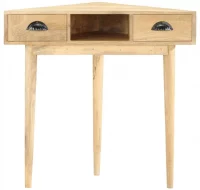 Mesa consola de madera maciza de mango 82x44x76 cm