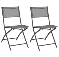 Set de comedor de jardín plegable 7 pzas acero y t