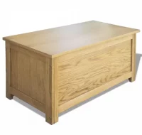 Caja de almacenamiento de madera maciza de roble 9