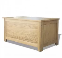 Caja de almacenamiento de madera maciza de roble 9