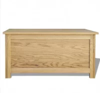 Caja de almacenamiento de madera maciza de roble 9