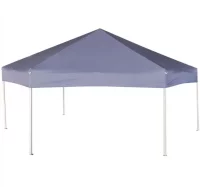 Carpa hexagonal desplegable con 6 paredes azul osc