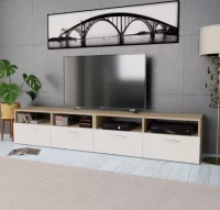 Mueble de salón para la TV aglomerado 2 piezas rob