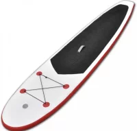 Set de paddel surf tabla SUP inflable rojo y blanc