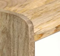 Mesita de noche de madera maciza de mango 47x35x63