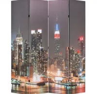 Biombo divisor plegable 160x170 cm Nueva York de n