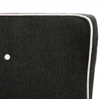 Cama con colchón arpillera gris oscuro 160x200 cm