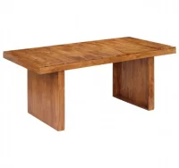 Mesa de comedor 180x90x75 cm madera maciza de acac